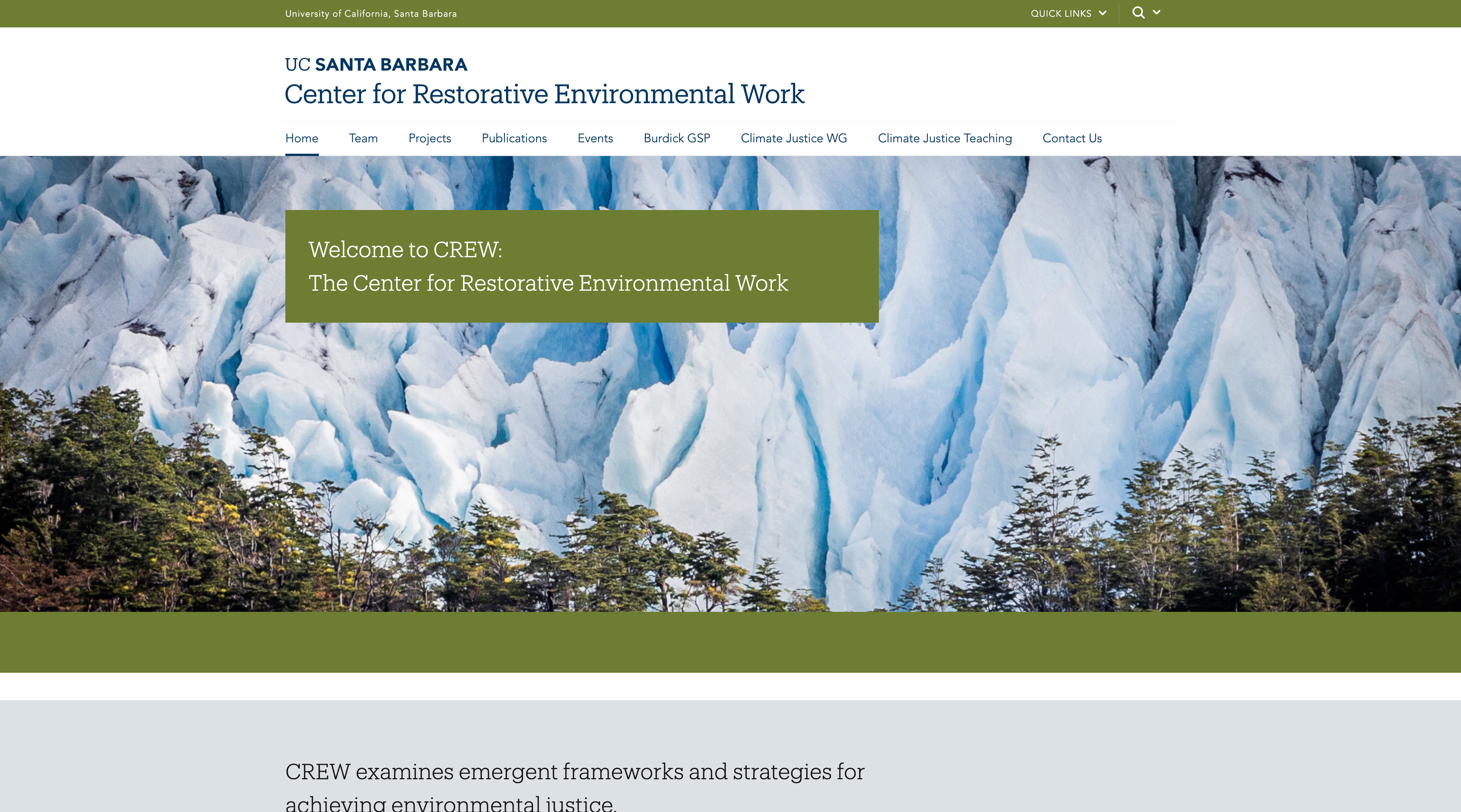 center for restorative environmental work example